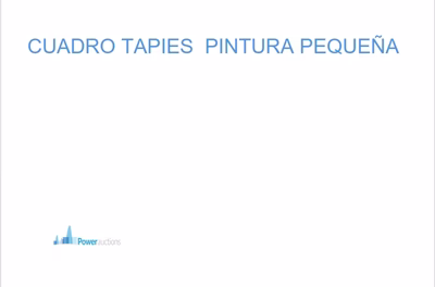 Cuadro "Tapies Pintura Pequeña"